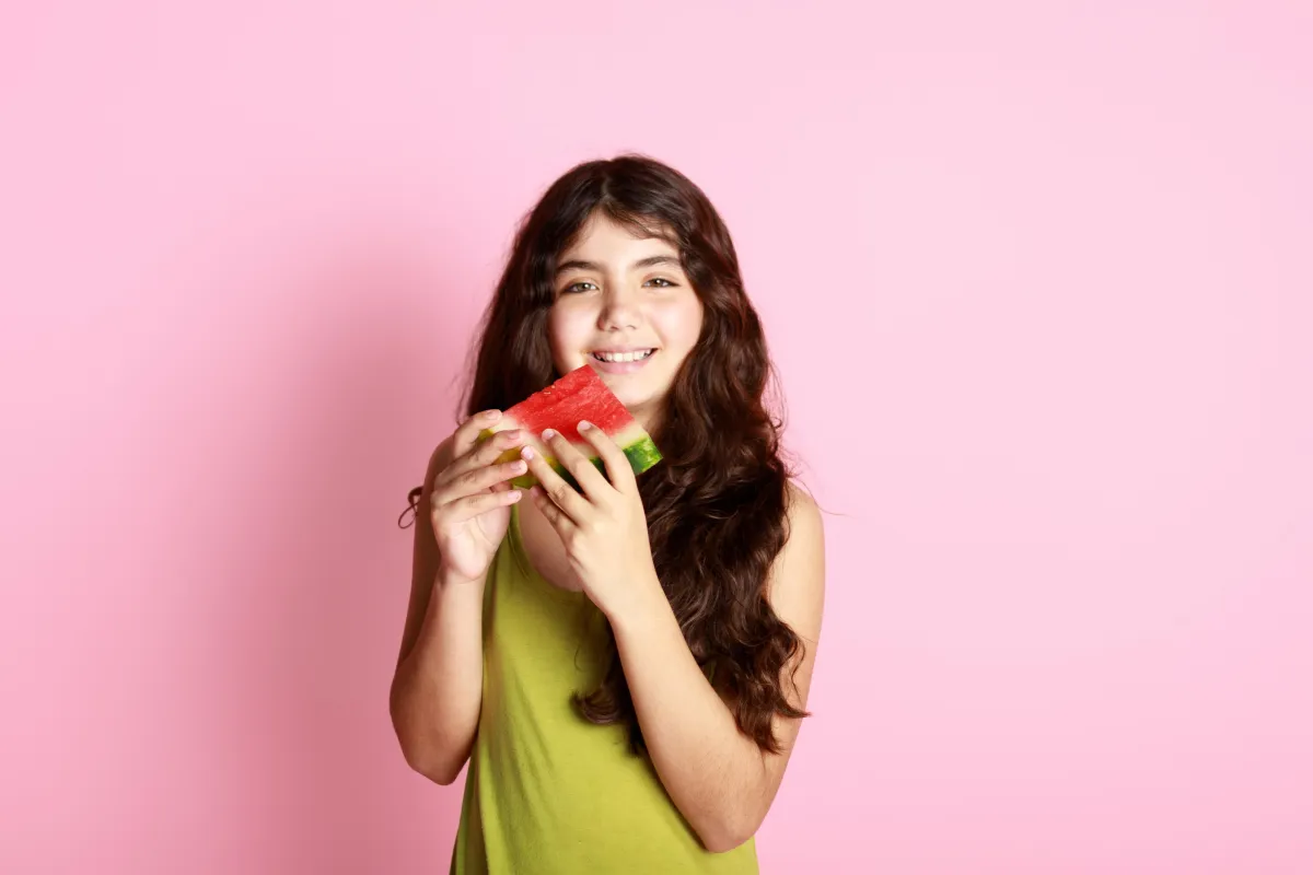 Hands holding fresh produce